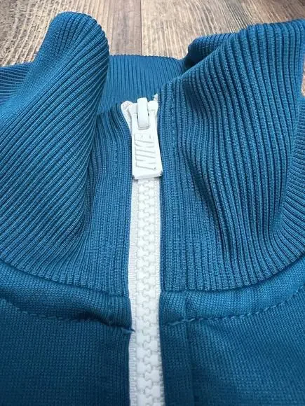 588812-393 NIKE AIR Time 2.0 JACKET Basketball Teal Turquoise Mockneck Mens S - Picture 5 of 9